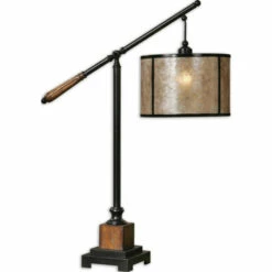 Best Sale ⌛ Uttermost Sitka 1-light Aged Black Lantern Table Lamp ⌛