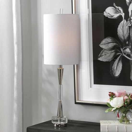 Wholesale 🤩 Uttermost Azaria Polished Nickel Buffet Lamp 🌟 - Image 6