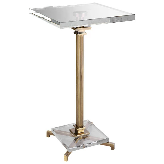 Buy 💯 Uttermost Richelieu Brass Traditional Drink Table 👍