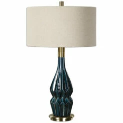 Promo ❤️ Uttermost Prussian Blue Ceramic Lamp 👍
