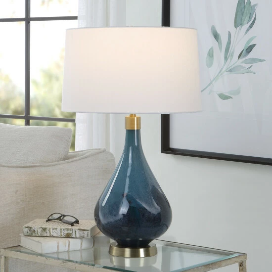 Cheapest ๐ฅ Uttermost Riviera Art Glass Table Lamp - 17"W X 27.75"H X 17"D ๐ - Image 2