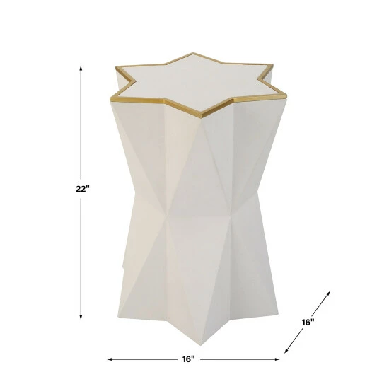 Promo โญ Uttermost Capella White Accent Table - 16"W X 22"H X 16"D ๐ฅ - Image 3