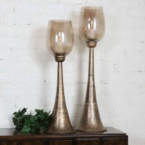 Coupon ๐ Uttermost Badal Antiqued Gold Candleholders (Set Of 2) ๐ - Image 2