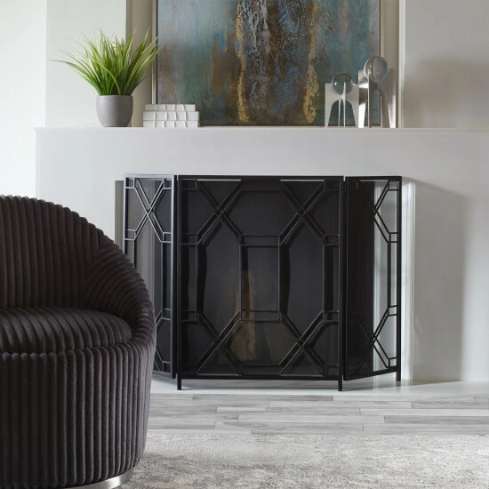Wholesale ✔️ Uttermost Rosen Geometric Fireplace Screen - 34 X 52.5 X 0.88 🤩 - Image 7
