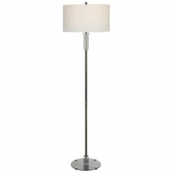 Promo 🎉 Uttermost Aurelia Polished Steel Floor Lamp - 64.75" H 🔔