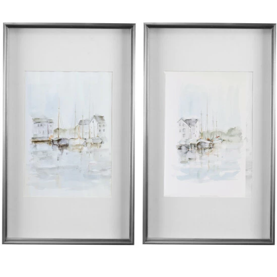 Coupon 🎉 Uttermost New England Port Framed Prints (Set Of 2) 💯