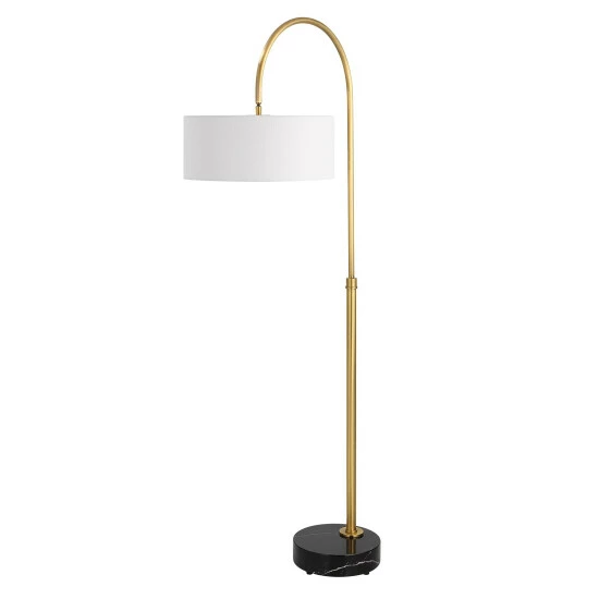 Deals ✔️ Uttermost Huxford Brass Arch Floor Lamp - 27"W X 68.5"H X 17"D 🔔 - Image 4