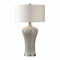 Coupon 🥰 Uttermost Dubrava Distressed Light Grey 1-light Table Lamp ⌛