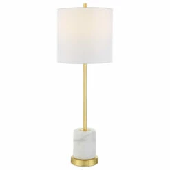Buy 👏 Uttermost Turret Gold Buffet Lamp - 10 W X 29.5 H X 10 D (inches) 🛒