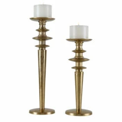 Buy ๐ Uttermost Highclere Gold Candleholders (Set Of 2) ๐