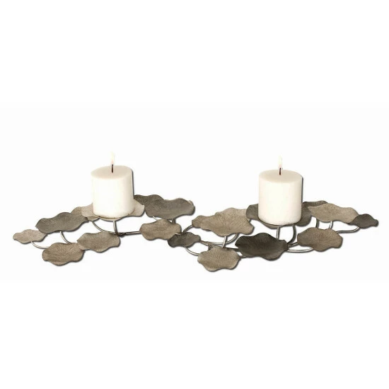 Flash Sale โค๏ธ Uttermost 'Lying Lotus' Champagne Silver Candleholder ๐ฅ