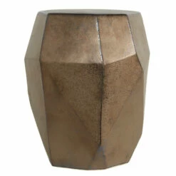 New ✔️ Uttermost Maquette Bronze Garden Stool - 15"W X 18"H X 15"D 💯