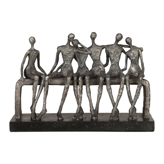 Cheapest π Uttermost Camaraderie Aged Silver Figurine π - Image 2
