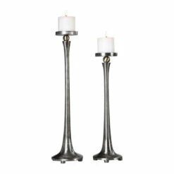 Promo 🧨 Uttermost Aliso Cast Iron Candleholders (Set Of 2) 👏