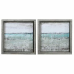 Buy ⭐ Uttermost Aqua Horizon Framed Prints (Set Of 2) 🥰