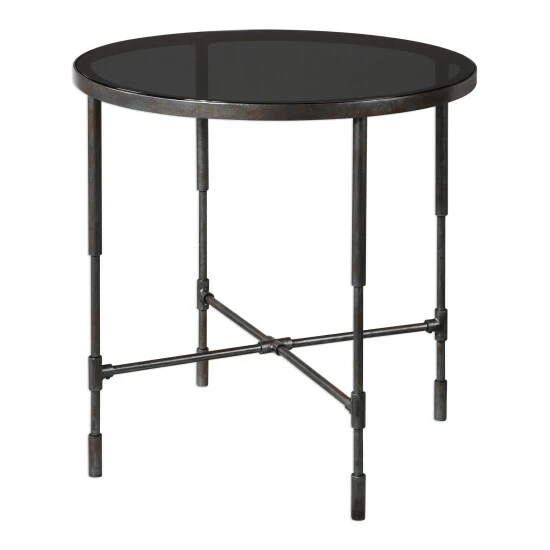 Hot Sale ๐ Uttermost Vande Aged Steel Accent Table ๐