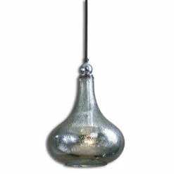Outlet ✨ Uttermost Norbello 1-light Blue-green Mercury Glass Mini Pendant ❤️