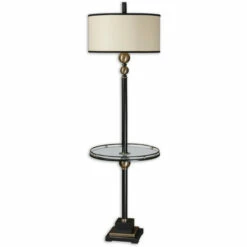Outlet 😉 Uttermost Revolution 1-light Rustic Black Floor Lamp 🔔