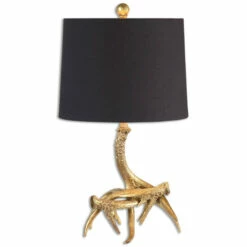 Best Sale 💯 Uttermost Golden Antlers Table Lamp 🔔