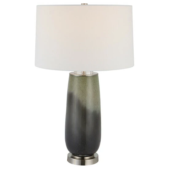 Best Pirce ๐ Uttermost Campa Gray-Blue Table Lamp - 17"x28"x17" โจ