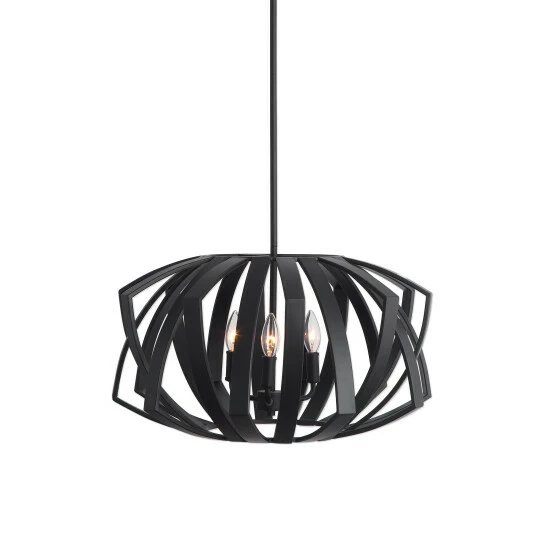 Cheapest ✔️ Uttermost Thales Matte Black 3-light Pendant ✨