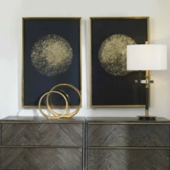 Hot Sale ✔️ Uttermost Gold Rondure Framed Prints (Set Of 2) 👍