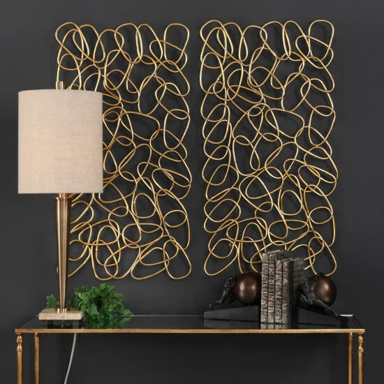 Flash Sale π€© Uttermost In The Loop Gold Wall Arts (Set Of 2) π₯ - Image 2