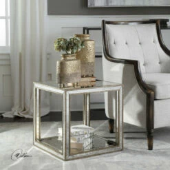 Discount 😍 Uttermost Julie Mirrored Accent Table 😉