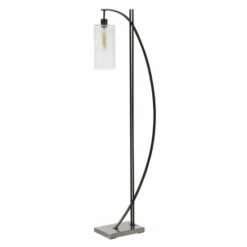 Best deal ๐ Uttermost Gateway Matte Black Modern Floor Lamp ๐