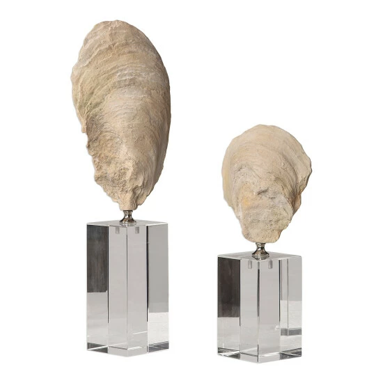 Best Pirce 🔔 Uttermost Oyster Aged Ivory Shell Sculptures (Set Of 2) 👍