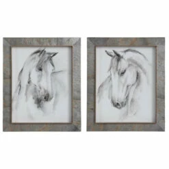 Best deal 🎉 Uttermost Equestrian Watercolor Framed Prints (Set Of 2) 🛒