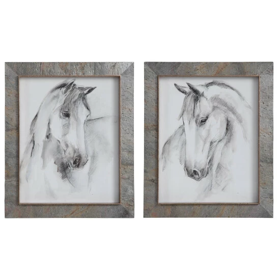 Best deal 🎉 Uttermost Equestrian Watercolor Framed Prints (Set Of 2) 🛒