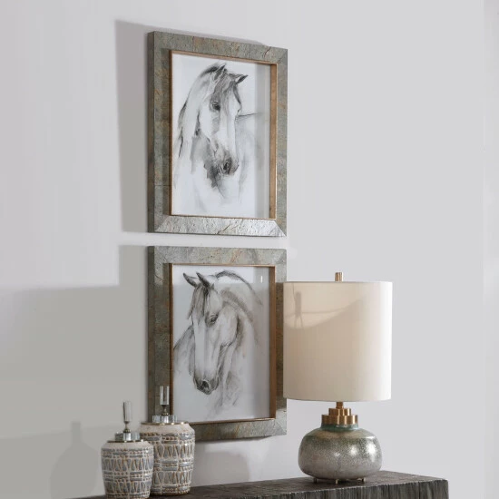 Best deal 🎉 Uttermost Equestrian Watercolor Framed Prints (Set Of 2) 🛒 - Image 7