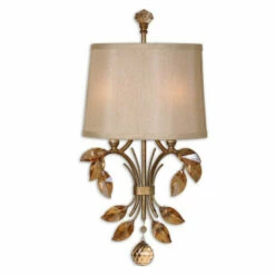 Deals ❤️ Uttermost Alenya 2-light Burnished Gold Wall Sconce ❤️