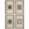 Discount 🔔 Uttermost Agate Stone Wall Art (Set Of 4) ⭐