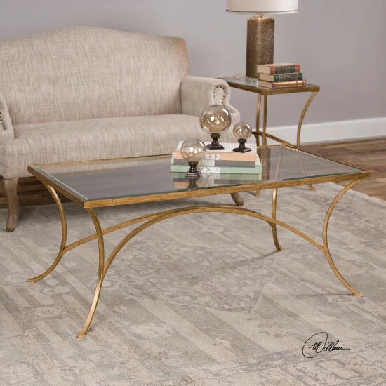 Discount ๐ Uttermost Alayna Gold Coffee Table ๐ - Image 2