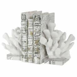 Discount ๐งจ Uttermost Charbel White Bookends (Set Of 2) ๐