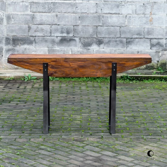 Best deal ⭐ Uttermost Emryn Aged Bronze And Weathered Dark Honey Sofa Table 🔥 - Image 3