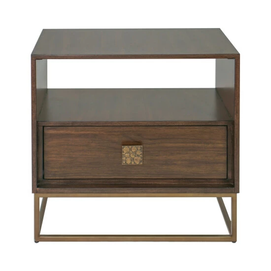 New ๐ฏ Uttermost Bexley Dark Walnut Side Table ๐คฉ - Image 2