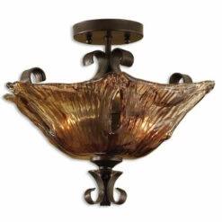Cheap 😀 Uttermost Vetraio 2-light Contemporary Semi-flush Mount ✨
