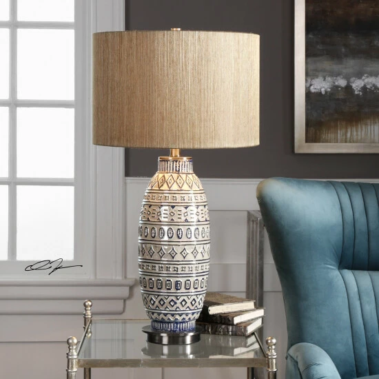 Coupon ๐ฅ Uttermost Lokni Aged Ivory 1-light Table Lamp ๐ - Image 3