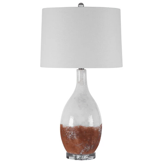 Discount 😉 Uttermost Durango Rust White Table Lamp ✔️ - Image 2