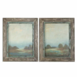 Budget โจ Uttermost Morning Vistas Set Of 2 Framed Canvas - Brown - 25 X 32 - 25 X 32 ๐