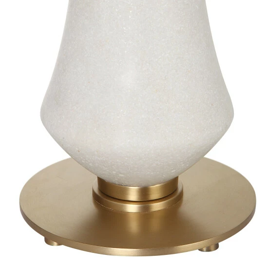 Hot Sale ๐ฅฐ Uttermost Marille Ivory Stone Table Lamp - 16"x35.5"x16" ๐ - Image 4