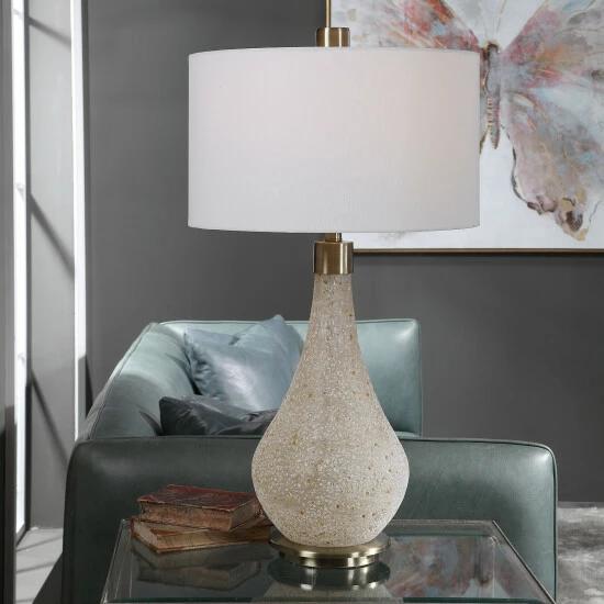 Cheap 🎉 Uttermost Chaya Textured Cream Table Lamp 😀 - Image 6