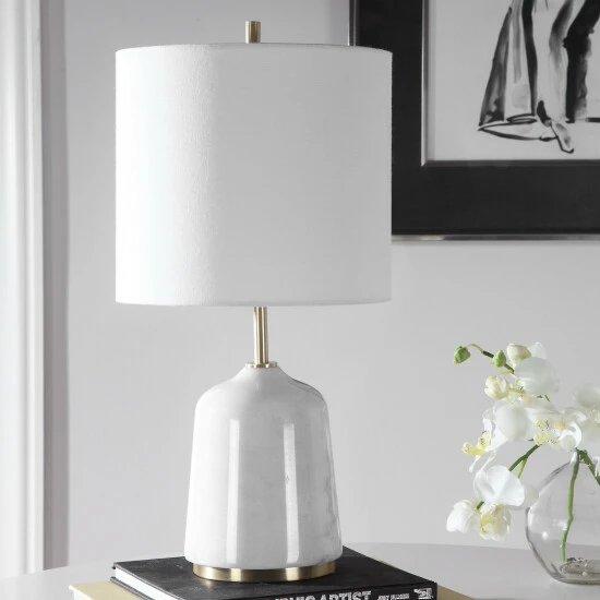 Wholesale ๐ Uttermost Eloise White Marble Table Lamp ๐งจ - Image 6
