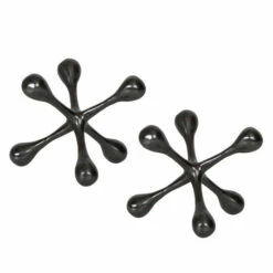 Best deal 🤩 Uttermost Harlan Black Nickel Objects (Set Of 2) 👏