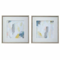 Budget 👍 Uttermost Fractal Pastel Abstract Art (Set Of 2) ⌛