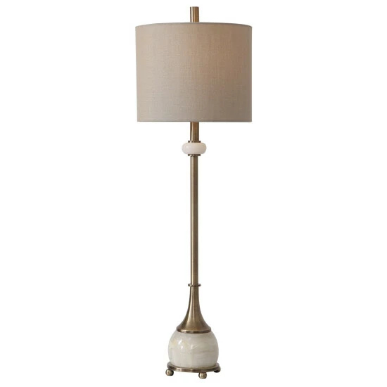 Hot Sale ๐ฅ Uttermost Natania Plated Brass Buffet Lamp ๐