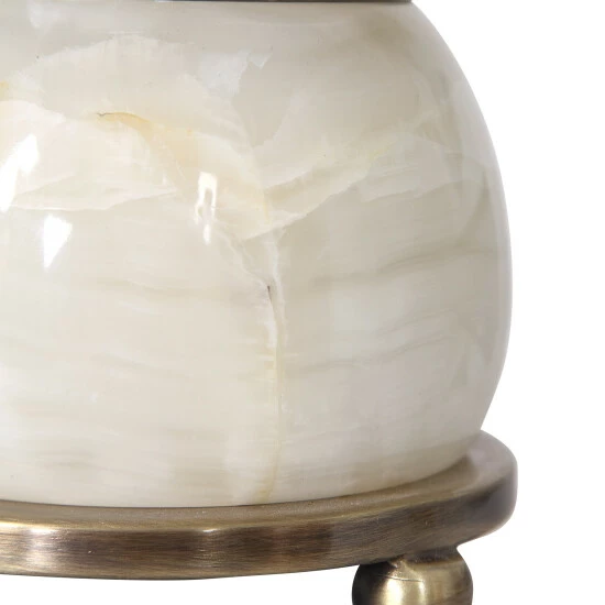 Hot Sale ๐ฅ Uttermost Natania Plated Brass Buffet Lamp ๐ - Image 4